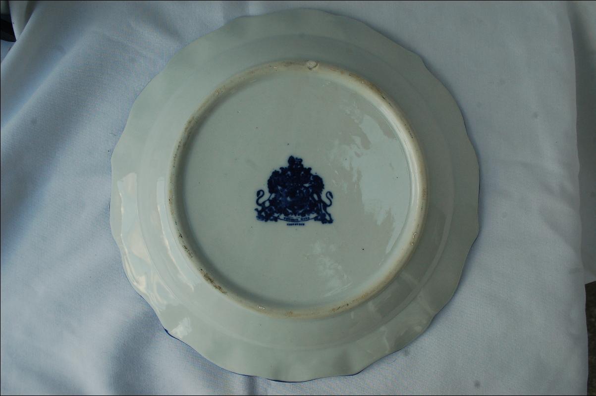 Flo Blue Scalloped Victoria Ware Plate