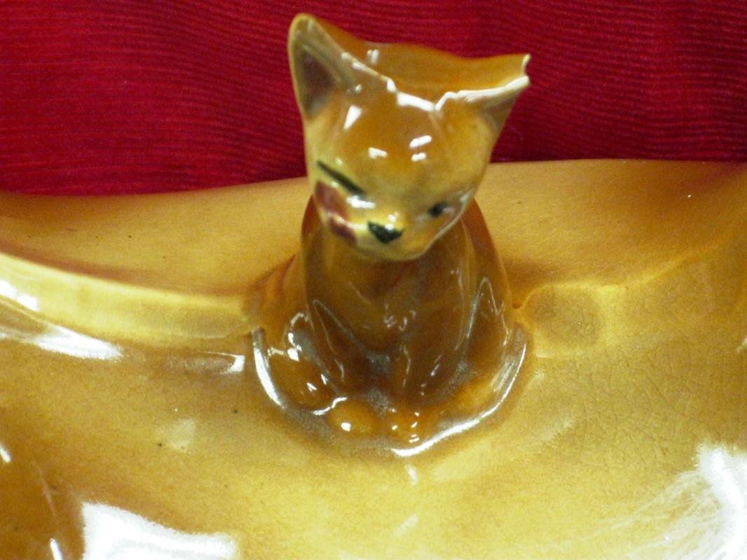 McCoy Cow and Cat Cookie Jar Test Piece