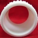 Set of Four Fenton Milk Glass Hobnail Napkin Rings