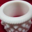 Set of Four Fenton Milk Glass Hobnail Napkin Rings