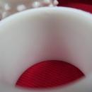 Set of Four Fenton Milk Glass Hobnail Napkin Rings