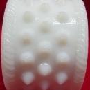 Set of Four Fenton Milk Glass Hobnail Napkin Rings