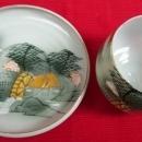 Beautifully Hand Painted Lithopane China 15 Piece Tea set
