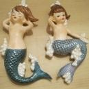Nice Old Lefton Mermaids with Label and Numbered
