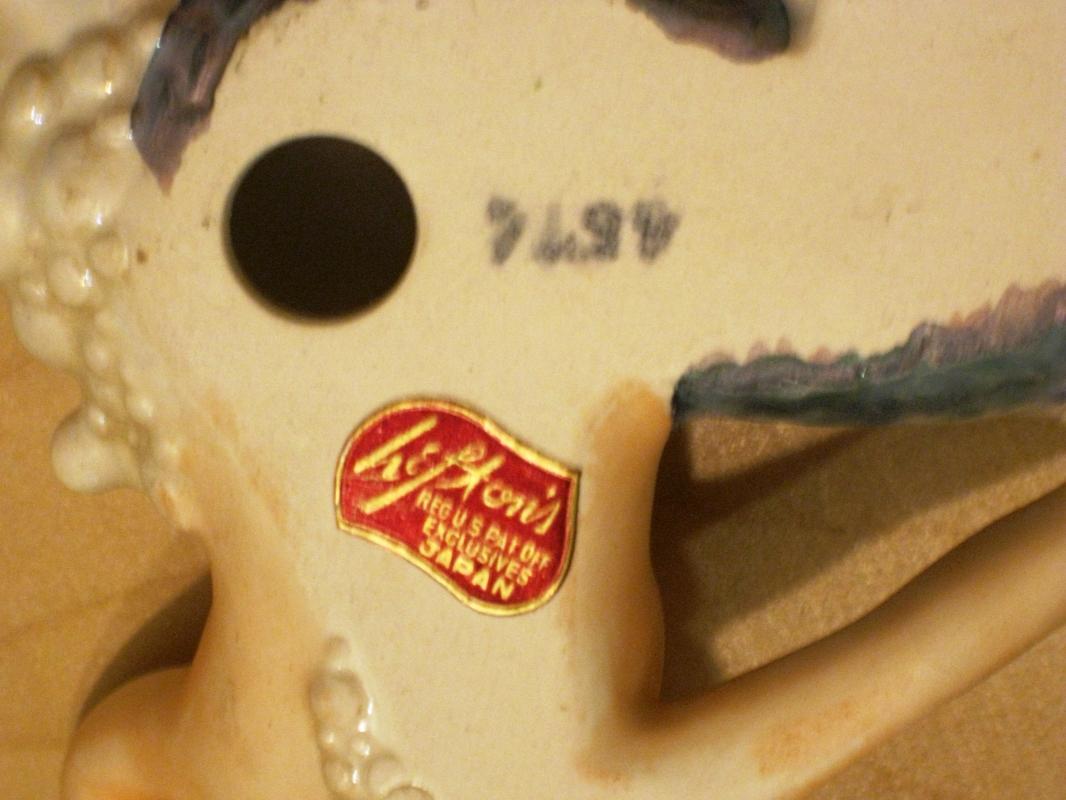 Nice Old Lefton Mermaids with Label and Numbered