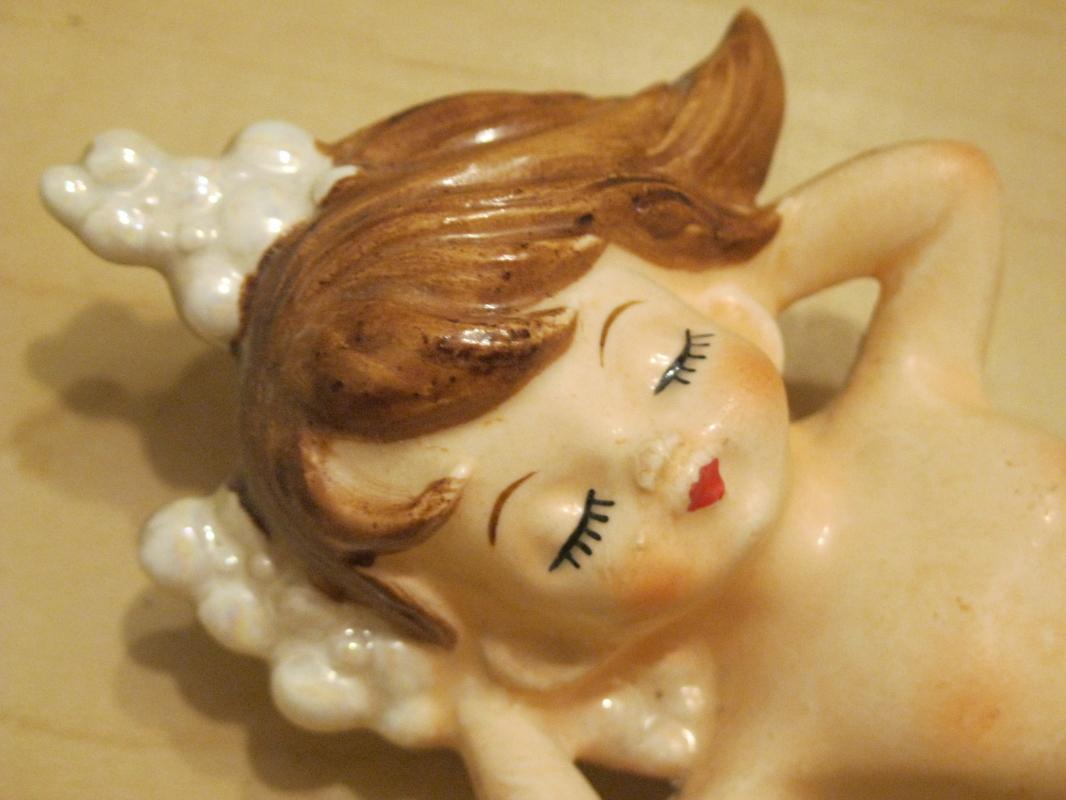 Nice Old Lefton Mermaids with Label and Numbered