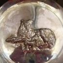 1972 Sterling Silver Mother's Day Plate by the Lincoln Mint Collie Dogs Mother and 3 Pups with Case