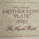 1972 Sterling Silver Mother's Day Plate by the Lincoln Mint Collie Dogs Mother and 3 Pups with Case