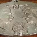 Wiley Post and Will Rogers 1935 Cast Aluminum Plaque