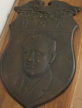 FDR Metal Shield Wall Plaque