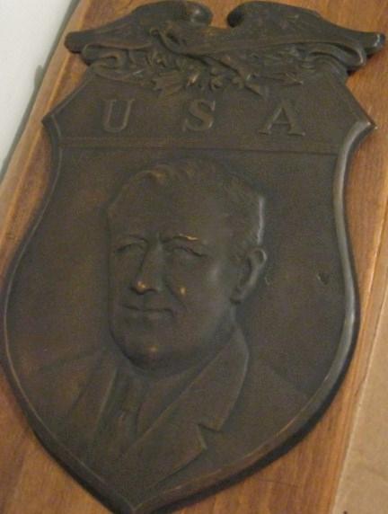 FDR Metal Shield Wall Plaque