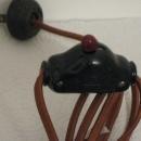 Art Deco Period Metal Base Lamp- Candelabra style