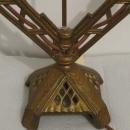 Art Deco Period Metal Base Lamp- Candelabra style