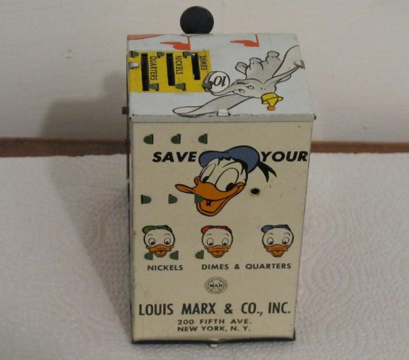 Louis Marx Donald Duck Bank Walt Disney Production