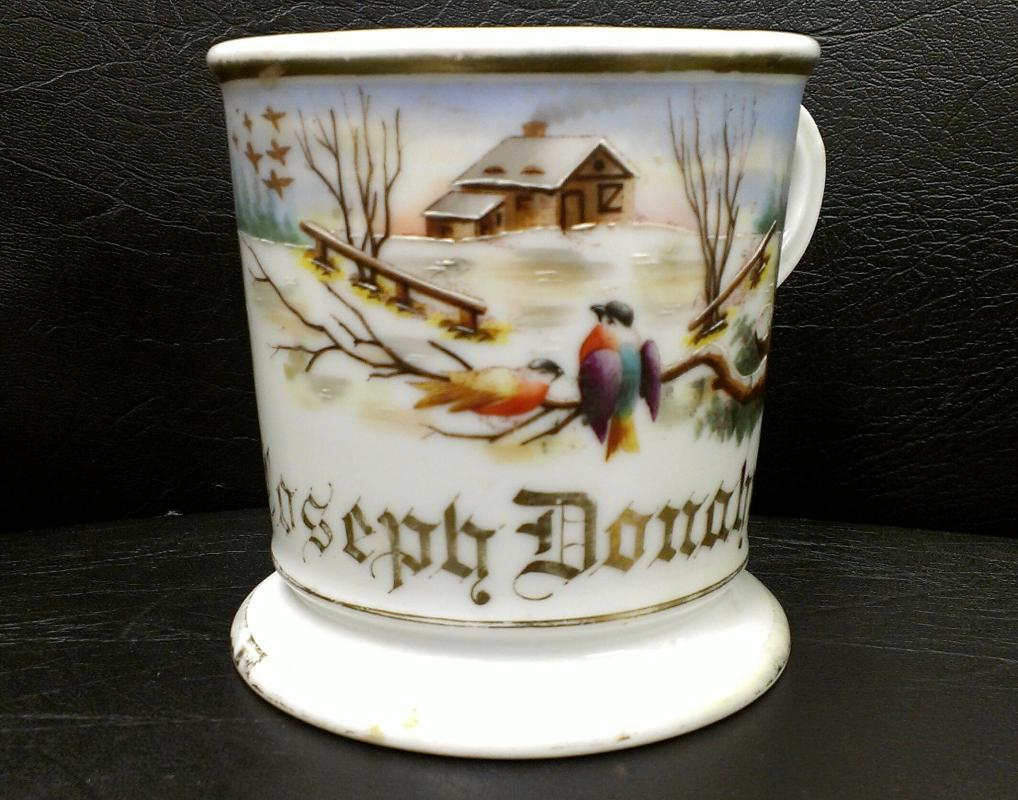 Antique Koken Barber Supply Occupational Shaving Mug - Personalized Joseph Donahue