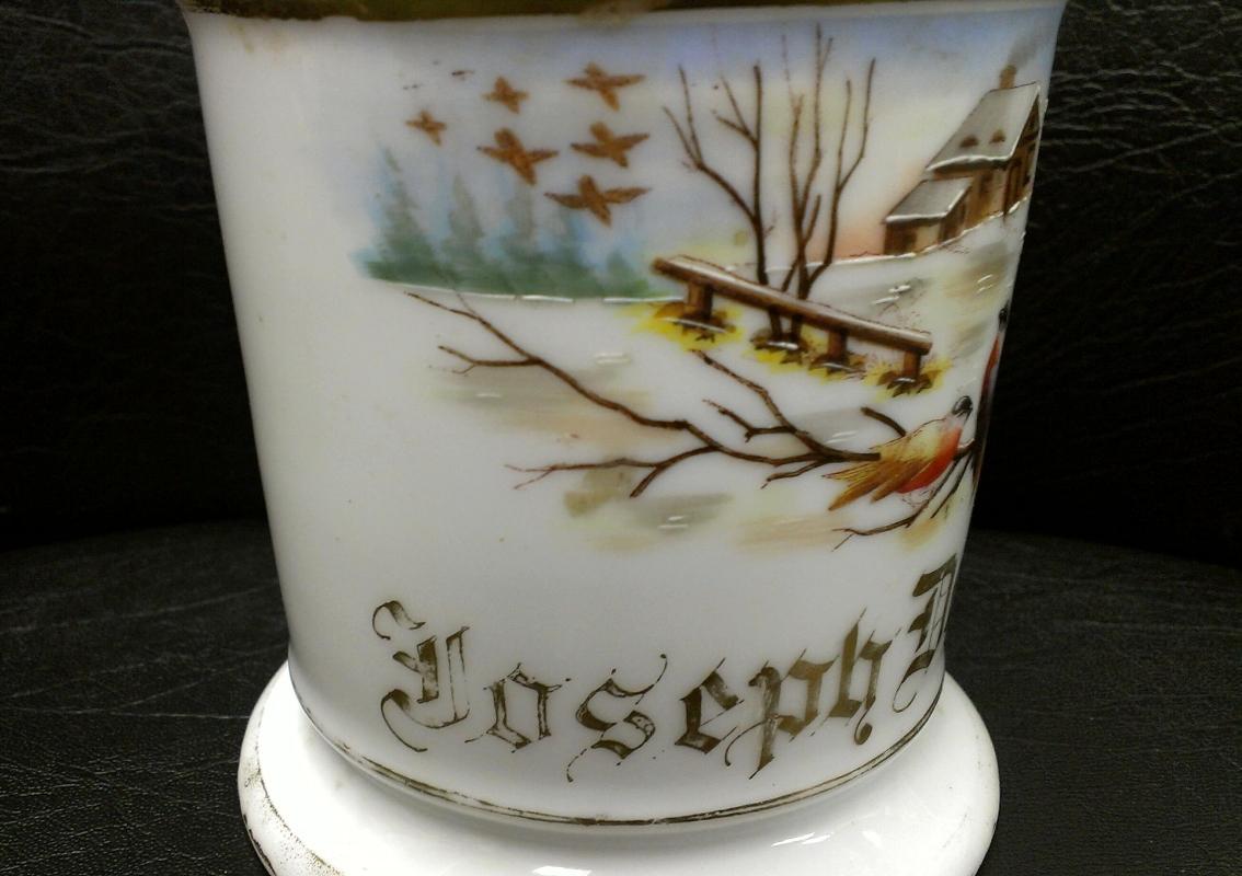 Antique Koken Barber Supply Occupational Shaving Mug - Personalized Joseph Donahue