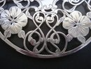 Silver Overlay Trivet Monogram D