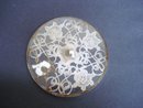 Silver Overlay Trivet Monogram D