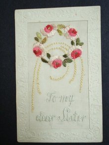ww1 Silk Embroidered Postcard