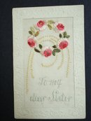 ww1 Silk Embroidered Postcard