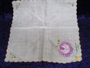 Swiss Embroidery Handkerchief Hankie Hanky