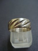 Gents Wedding Ring wide Band White Gold