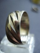 Gents Wedding Ring wide Band White Gold