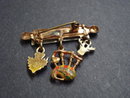 Antique Scottish Broach with 3 Pendants