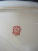 Antique Oval Dish Chikaramachi Hand Painted