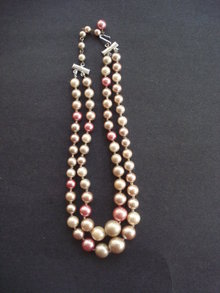 Vintage Necklace Quality Pearls Double Strand