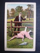 Comic Romantic Postcard