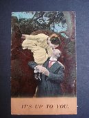 Antique Romantic Postcard 1913