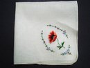 Handkerchief Petit Point Embroidery