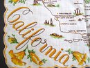 Souvenir Handkerchief Map of California