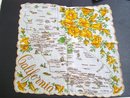 Souvenir Handkerchief Map of California