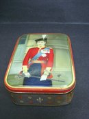 Antique Tin Box English Royalty Queen