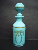 Perfume Bottle Blue Turquoise Glass