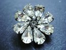 Vintage Crystal Broach Brooch Pin