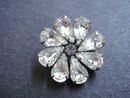 Vintage Crystal Broach Brooch Pin