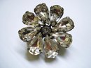 Vintage Crystal Broach Brooch Pin