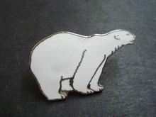Figural Lapel Badge Polar Bear