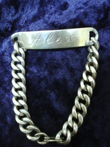 Sterling Gents Bracelet Gift Holiday Vintage Alex