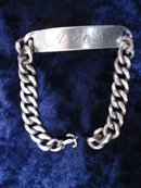 Sterling Gents Bracelet Gift Holiday Vintage Alex