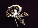 Vintage Hatpin Jewelled Bow - Signed
