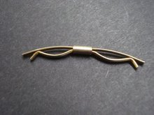 Antique Collar Bar Stay Clip Silver Tone Finish