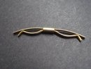 Antique Collar Bar Stay Clip Silver Tone Finish