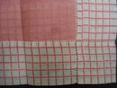 Vintage Handkerchief - Coral Tone - Plaid Trim New Condition