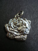 Vintage Sterling Silver Charm - Lovely Silver Rose Signed