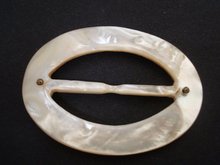 Genuine Mother Of Pearl Belt Buckle - Solid