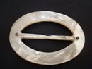 Genuine Mother Of Pearl Belt Buckle - Solid
